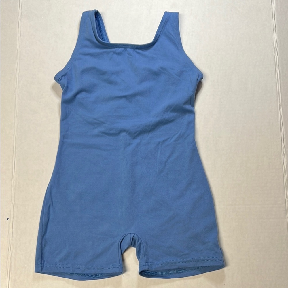X-Back Tank Dance Romper Cotton Lycra Biketard NWOT 8-10